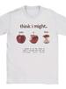 Men'S Beabadoobee Graphic Tee Humorous for THINK I Might Take A Bite Apple Design Comfortable and Breathable Shirt