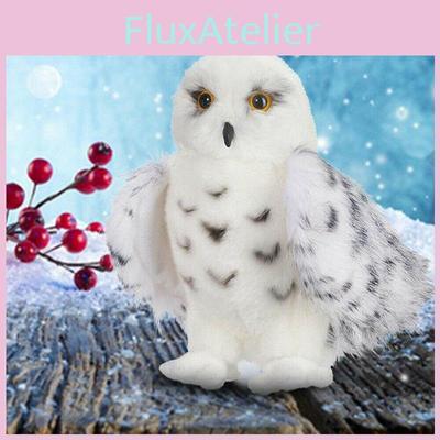 Adorable Wizard Snowy Owl Plush Toy Soft Stuffed Doll For Kids Christmas Gift