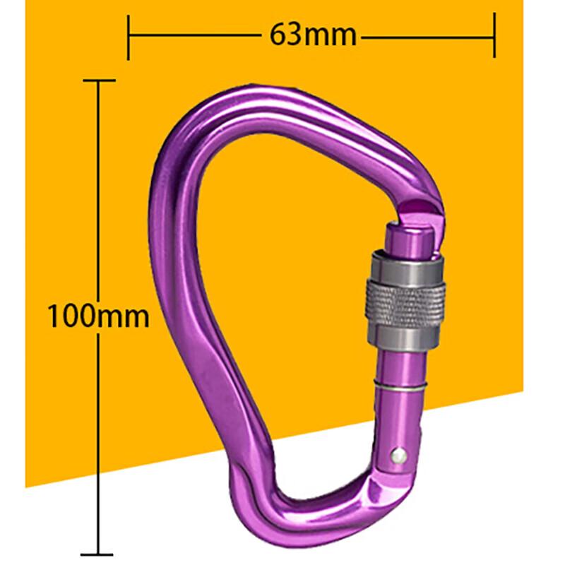 Professional Pear-shaped Screw Gate Climbing Carabiner