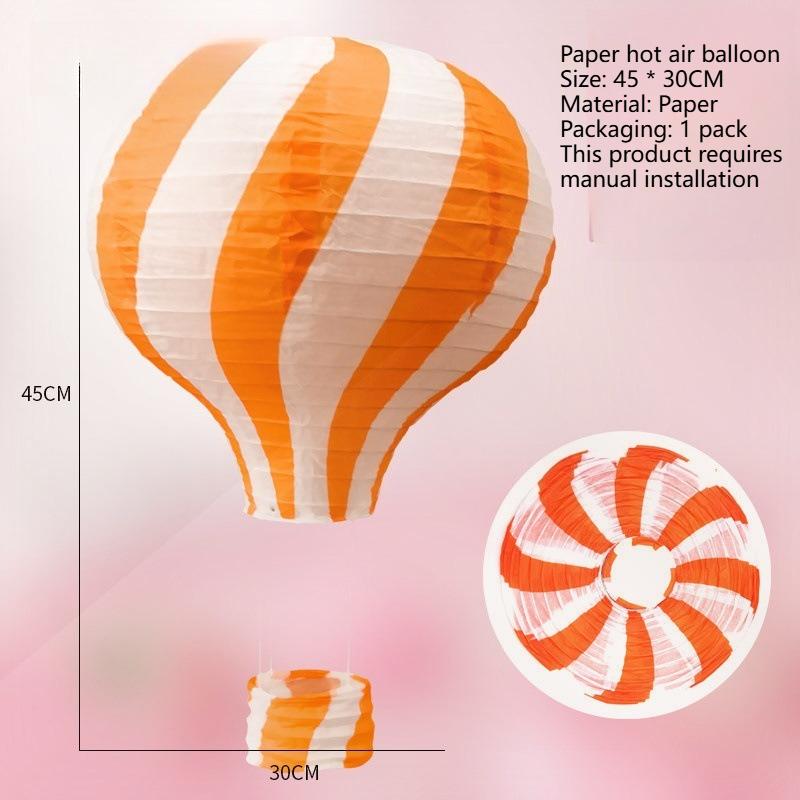 12In Colorful Lollipop Hot Air Balloon Paper Lantern,DIY,Foldable,Reusable|For Party Decoration,Christmas,Wedding, and Birthday