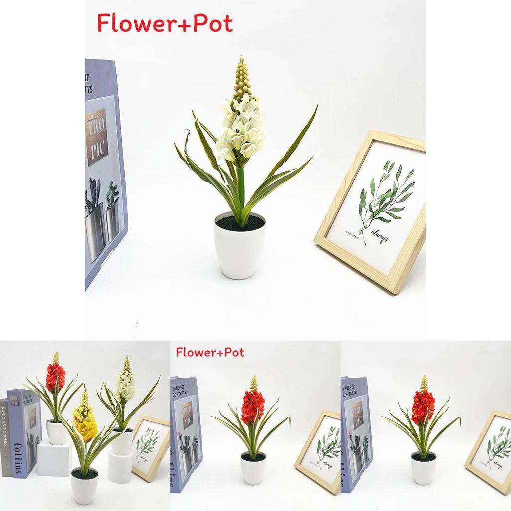 Künstliche Hyacinthus Orientalis L Blume Pflanze mit Samt-Finish für Heimdeko und Foto-Requisiten