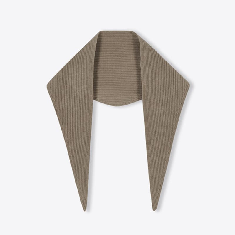 EAN JO CHUNKY WOOL LARGE SCARF (BEIGE)