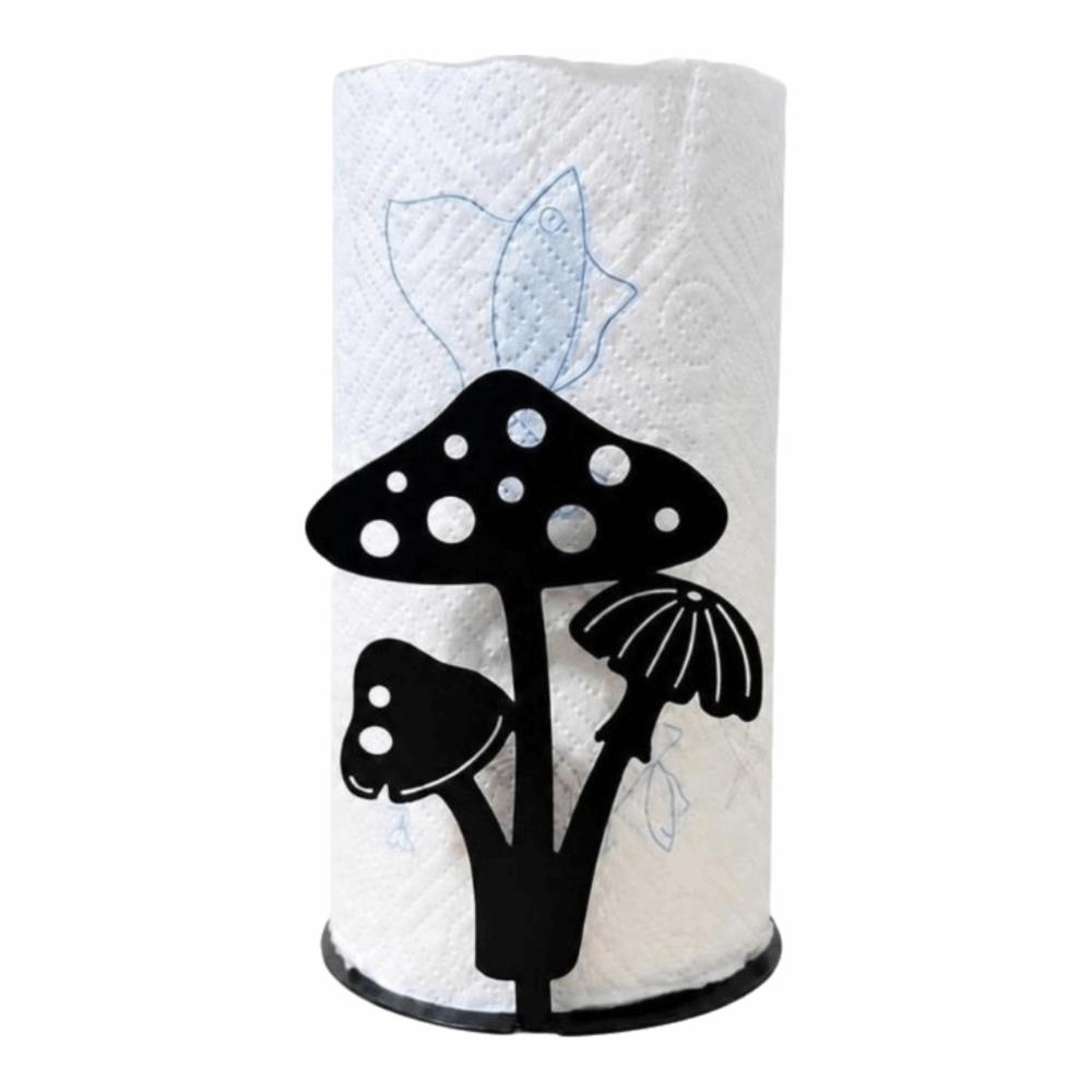 Vertical Storage Paper Towel Holder Wooden Base Tissue Storage Rack Paper Towel Stand Home Decor