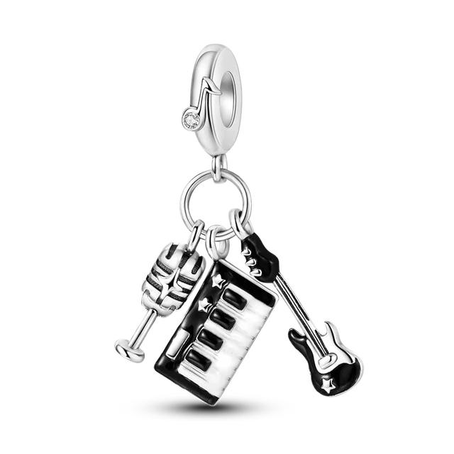 Colorful Zirconium Charms Bead 925 Sterling Silver Dragon Butterfly Dangle FitNew Bracelet Necklace DIY Jewelry Marking