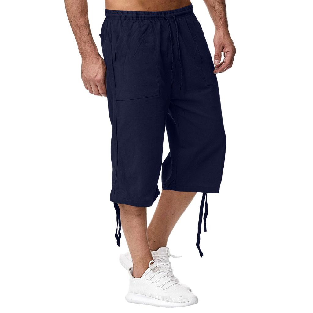 Men'S Casual Cotton And Linen Sports Pants, 70% Casual Pants