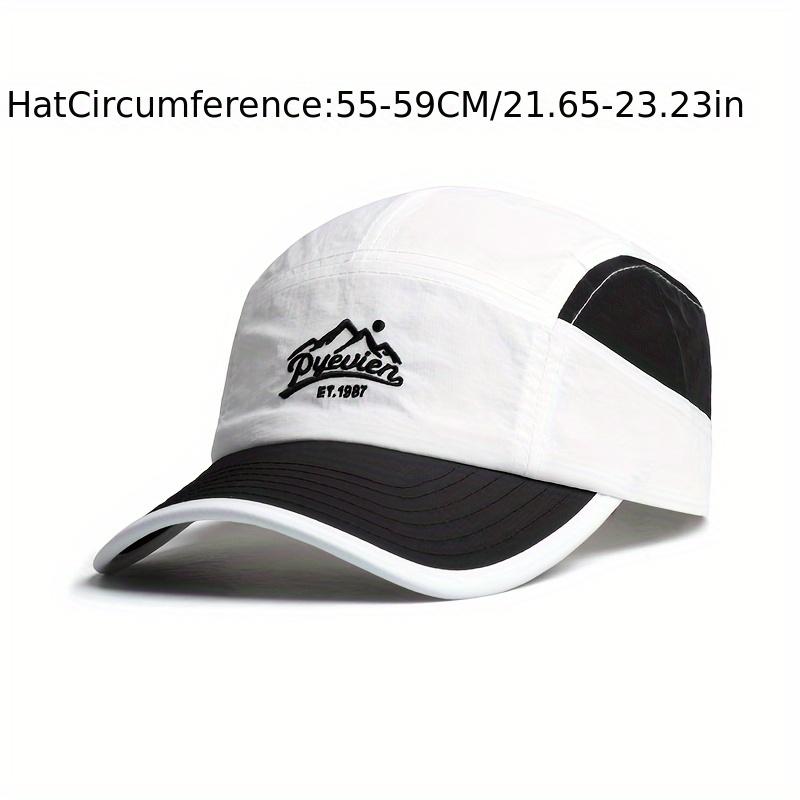 Summer Quick-dry 5-panel Baseball Cap - Korean Color-block Breathable Thin Sunshade Hat, for Men Women Outdoor Activities