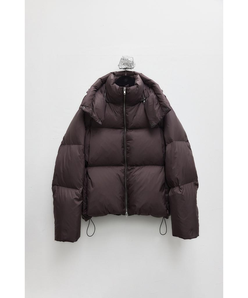 Youth Cropped Down Jacket - Burgundy