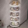 Bathroom Corner Rack for Bathtubs, Bathroom, and Kitchen Storage Rack, 3-5 Tiers, Drainer, Bathroom, Kitchen Storage, Condiment Storage, Bathroom Orga