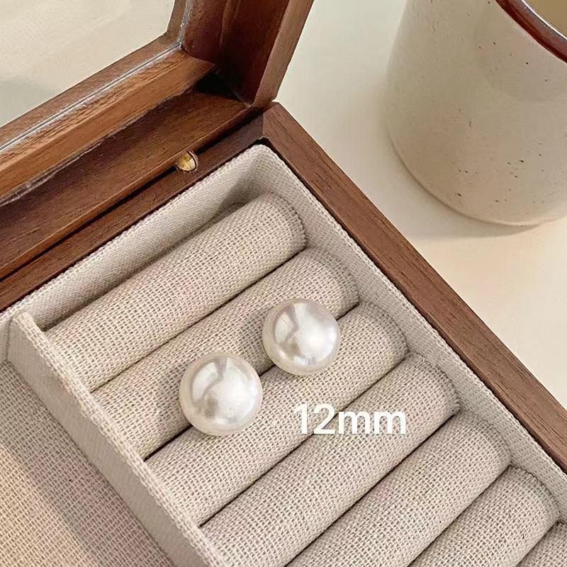 Shijia Cherry Blossom Pink Pearl Earrings, Light Luxury, Simple High-End Design, S925 Silver Posts