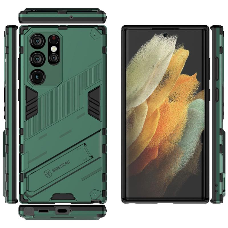Case For Samsung Galaxy S21 Plus S21 FE S21 Ultra 5G Shockproof Armor Phone Case Anti-Fall Protect Back Cover Kickstand Coque