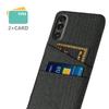 For Sony Xperia 1 VII Case Cloth+Hard PC Phone Cover with Dual Card Slots