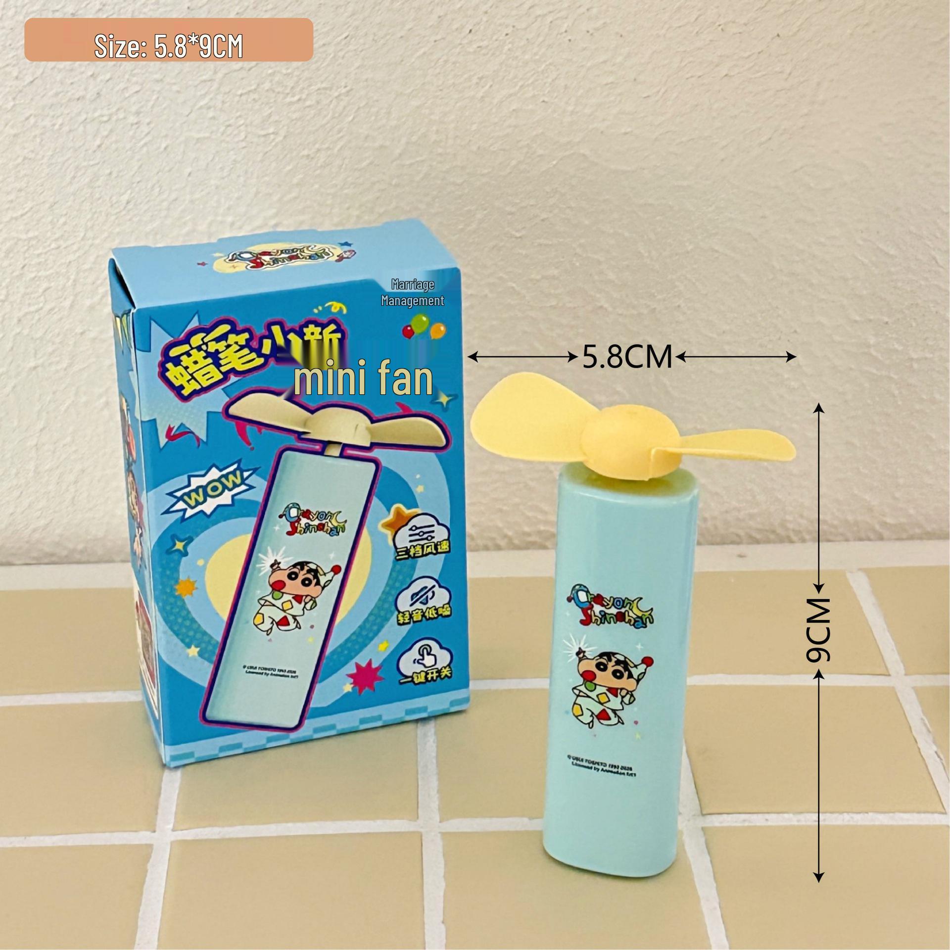Official Crayon Shin-chan Portable Handheld Fan - Desktop Pendant Style As shown