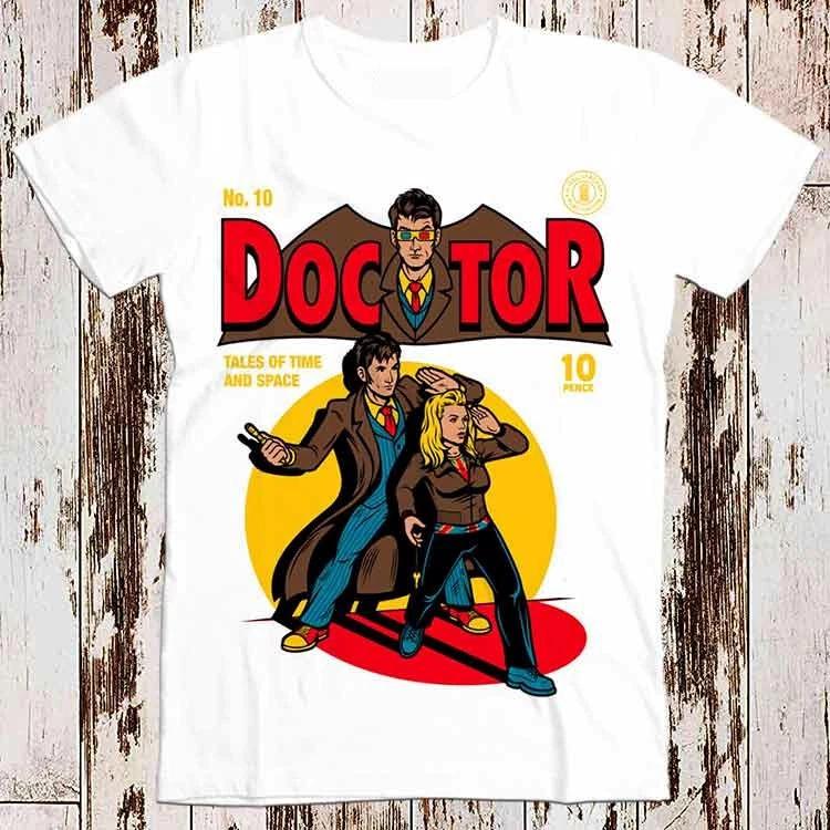 Doctor Who Comic Cartoon Anime Retro Vintage Parody Top Gift Tee T-Shirt 8470 L