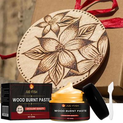 Wood Burning Gel Wood Craft Combustion Gel Burn Paste Multifunctional DIY Pyrography Accessories For Paper Leather Cloth