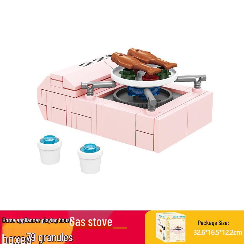 KaiZhi Educational Building Blocks: Mini Home Appliance Fan Model for Kids