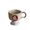 Japanische Vintage Kaffeetasse Kreative Hoher Fuß Wasserbecher Keramiktasse Büro Zuhause Frühstück Milchbecher Trinkset Freund Geschenk