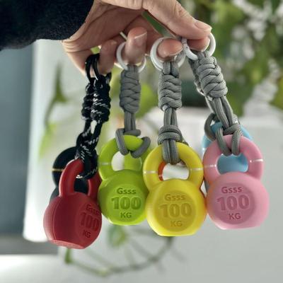 Portachiavi con Ciondolo Kettlebell da Fitness per Borse e Accessori