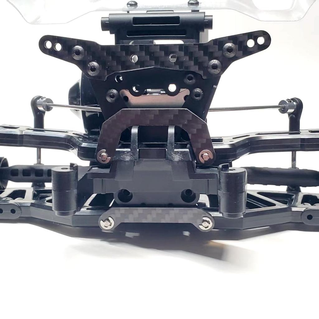 OP Parts Stainless Steel Shaft & Carbon Fiber Bridge Set (Full Set) for Tamiya Fighter NexGen (DT-04 Chassis)