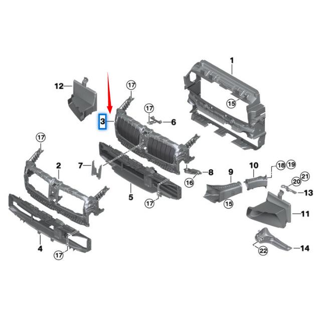 51749465880 Air Duct for BMW 4 Series G22