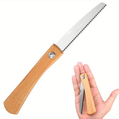 SK5 Handsäge aus Karbonstahl, klappbar, tragbar, Metall-Holzsäge für Camping, Rucksackreisen, handgeführte Astsäge zum Baumschnitt, kein Strom erforderlich, Holz