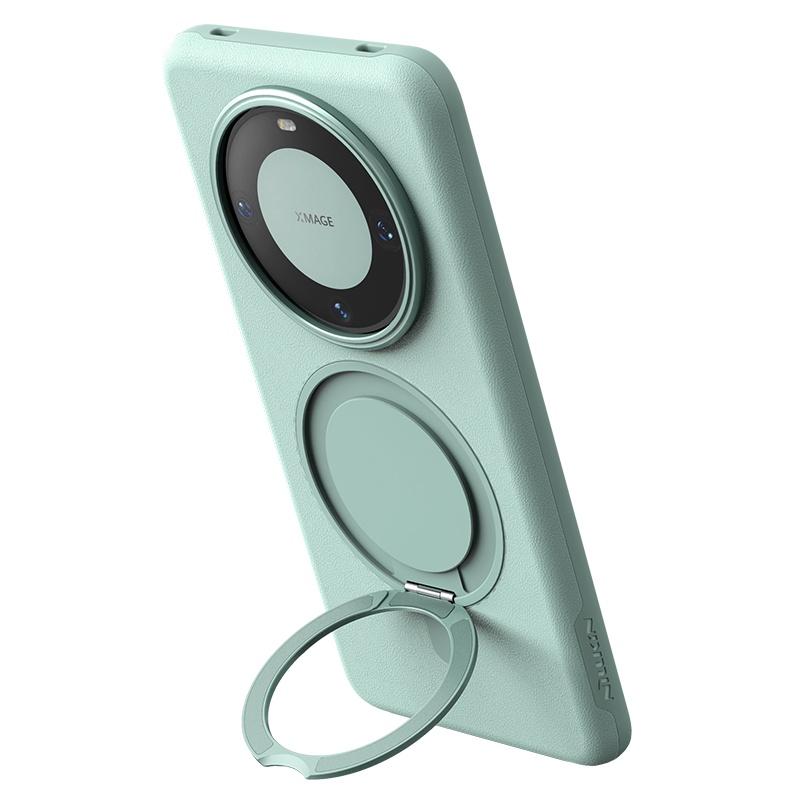 

NILLKIN Чохол MagProp для Huawei Mate 60 Pro Case Magnetic Leather +TPU 360° Rotation Ring Ring Back Metal Cover For Huawei Mate 60 Pro зелений