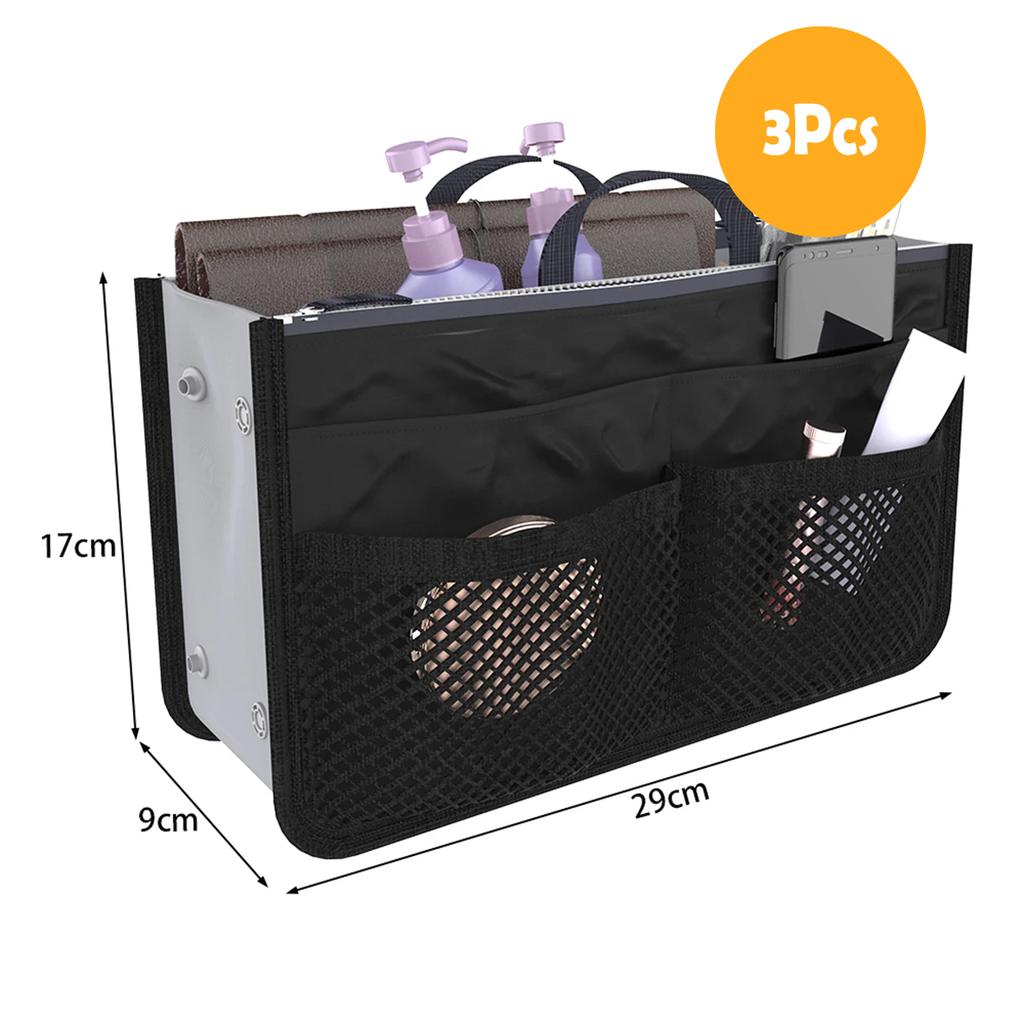 Organizer Insert Bag Women Nylon Travel Insert Organizer Handbag Purse Large liner Lady Makeup Cosmetic Bag Cheap Female Tote