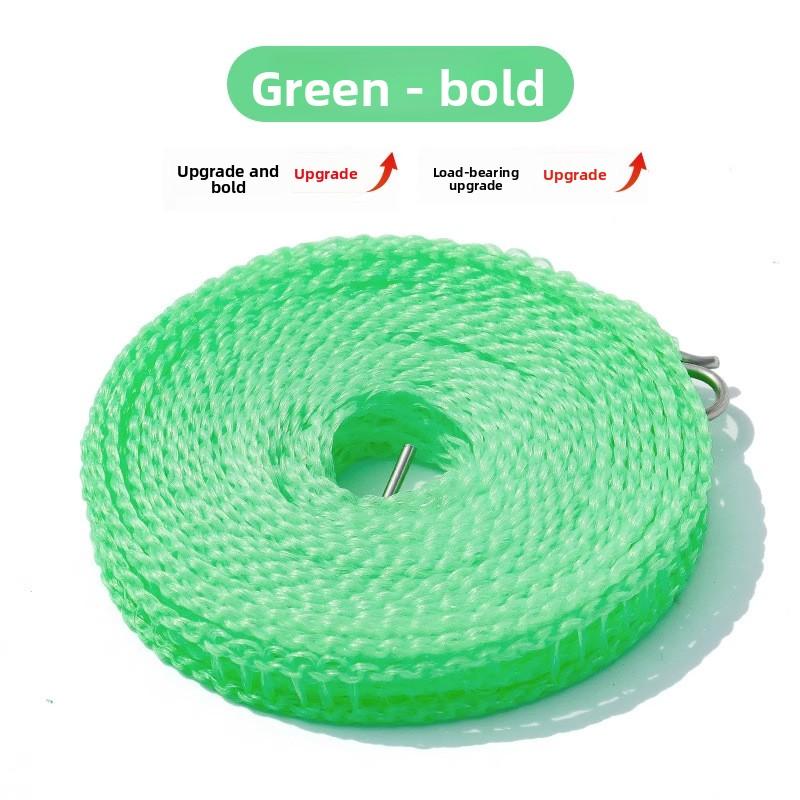 Thickened Anti-slip and Windproof Frail-type Clothes-drying Rope, 10-meter Clothes-drying Rope, Clothes-cooling Rope, Hanging Rope