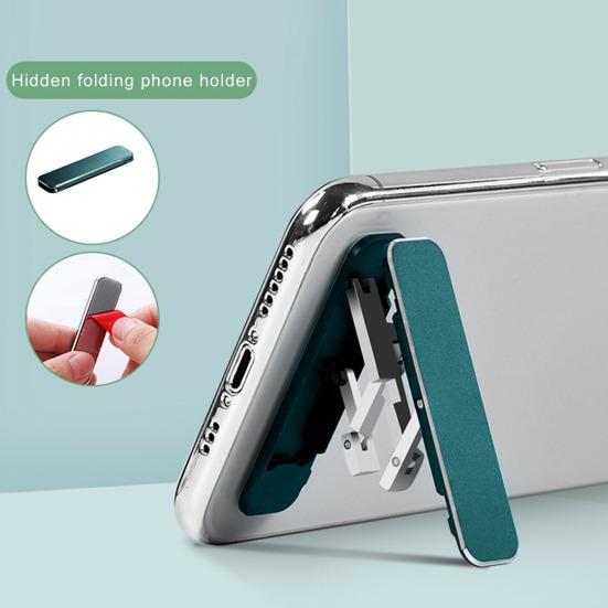 Mini skládací držák na mobilní telefon Stojan s nastavitelným úhlem trojúhelníková podpěra Vodotěsný Kapesní tenký design Držák na telefon bez použití rukou pro každodenní použití