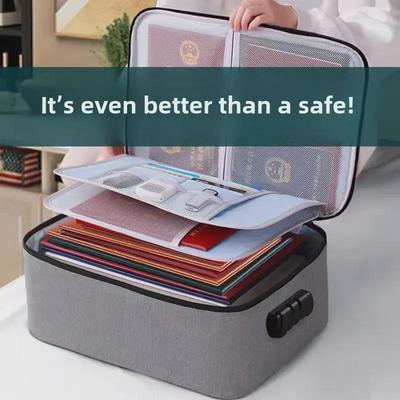 Multifunktionale Familien-Dokumenten- und Zertifikate-Organizer-Tasche