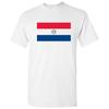 Paraguay Latin American Flag Basic Cotton T-Shirt - White