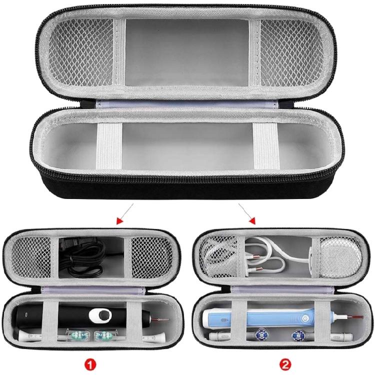Convenient Electric Toothbrush Case for Travel with Compartment Bathing Supplies