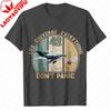Maglietta Grafica Vintage Guida Galattica per Autostoppisti Balena 42 Risposta alla Vita l'Universo e Tutto il Resto Niente Panico T-shirt