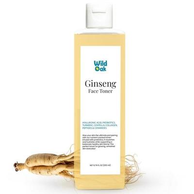 WildOak Korean Ginseng Essence Water Toner with Probiotics, Hyaluronic Acid, Collagen, Peptides & Ceramides | 200ml
