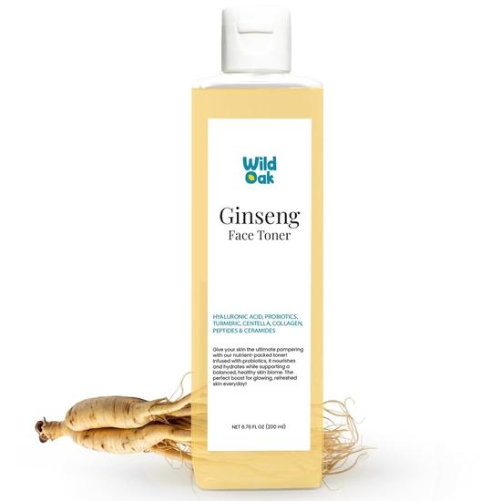 WildOak Korean Ginseng Essence Water Toner with Probiotics, Hyaluronic Acid, Collagen, Peptides & Ceramides | 200ml