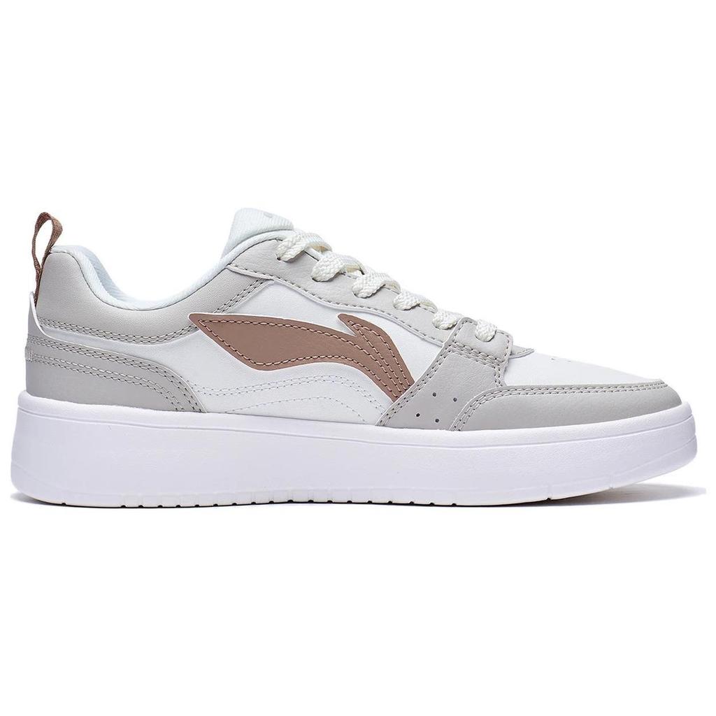 Li Ning Sycee Slip Resistant Cushioning Abrasion Resistant Low top Skateboard Shoes Women's White Gray AGCV196-1