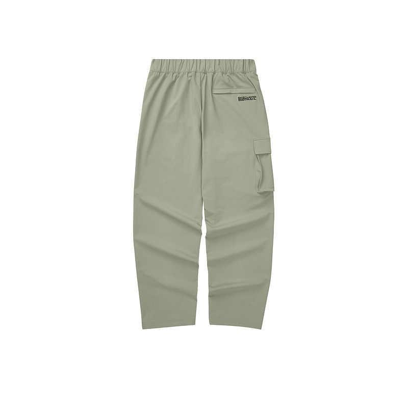 Skechers Sport Life Fashion Comfortable Versatile Straight Leg Elastic Work Casual Pants Men Bottoms Herbal-Beige L324M075-02BV