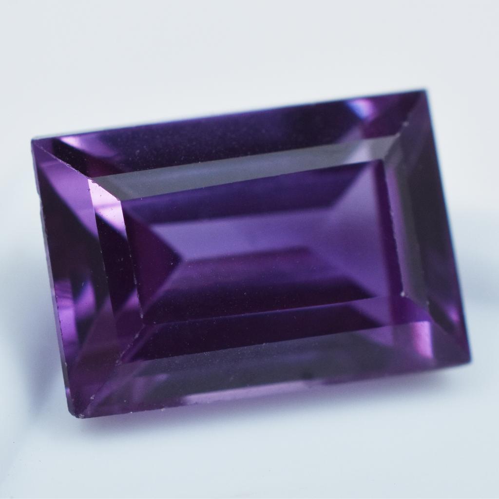4.15 CERTIFIED Loose Gemstone Natural Emerald Cut Purple Tanzanite