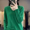 Spring Knitted Sweater, Pullover, V-neck Base Layer, Plush Sweater for Women