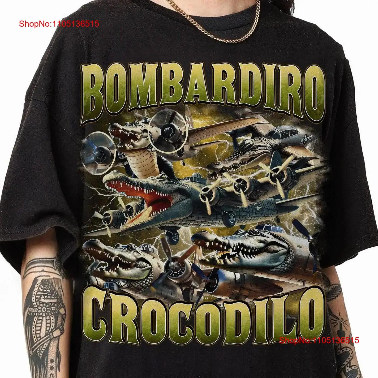 

Bombardiro Crocodilo Funny Brain Rot Italian BrainroT T Shirt Crocodil vintage Washed Stretched Breathable Versatile fashion S разноцветный