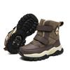 Stylish Waterproof Winter Leather Sports Shoes for Kids - Warm, Non-Slip, Thickened Cotton, Unisex Design.