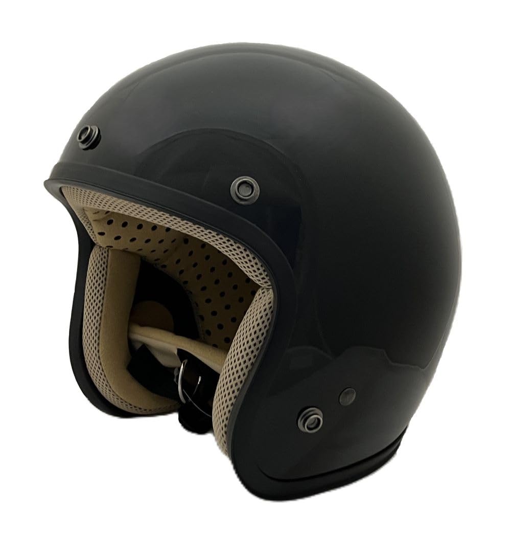 

SUNUP Motorcycle Jet Size M Black SY-001 JET-D Helmet, Style, (57-58cm), чёрный