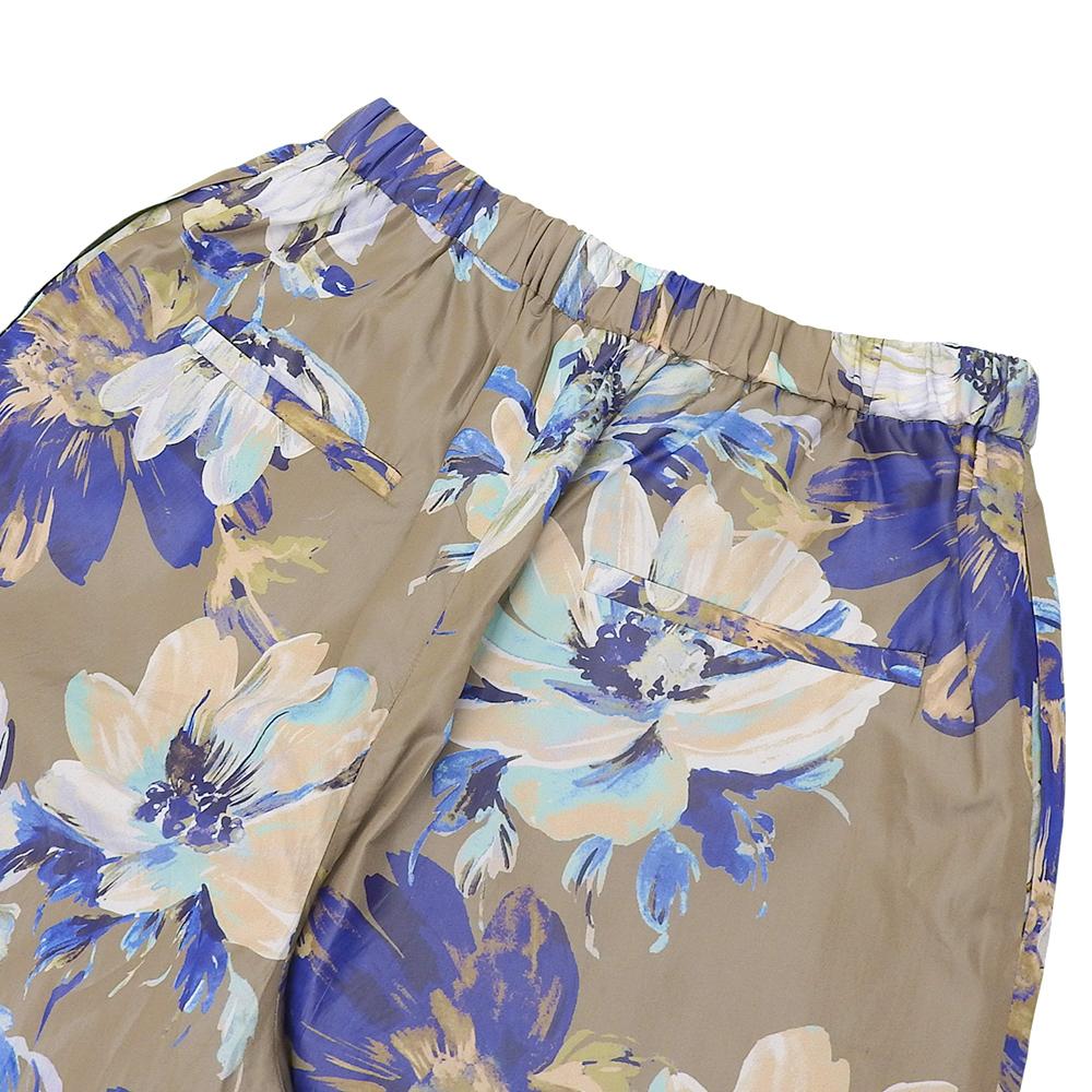 ebure Excellent condition floral print satin wide-leg pants, women's, multicolor, size 36, 3710600520 Bottoms 36 multicolorUsed