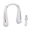 USB Rechargeable Bladeless Neck Fan Ultra Quiet, Personal Cooling Fan with LED Display Adjustable Speeds Comfortable Headphone Design for Office Home