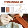 Leather Stitching Kit Heavy Duty Sewing Kit Leatherworking Tool Set Sewing Thread Needle Awl For Leather Carpet Sofa Seat Sewing
