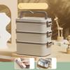 3 Layer Lunch Box 304 Stainless Steel Stackable Portable Large Capacity   Box for Kids Adults Students