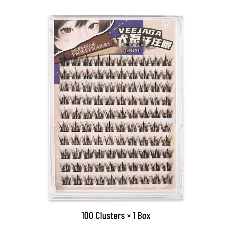 VEEJAGA Puppy Eye Glue-Free False Eyelashes