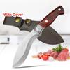 Butcher Boning Knife Stainless Steel Meat Fish Fruit Vegetables Chopping Slicing Kitchen Chef Knife Cleaver Knife with Cover