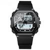 Men Square Dial Digital Watch Waterproof Multifunction Sport Wristwatch
