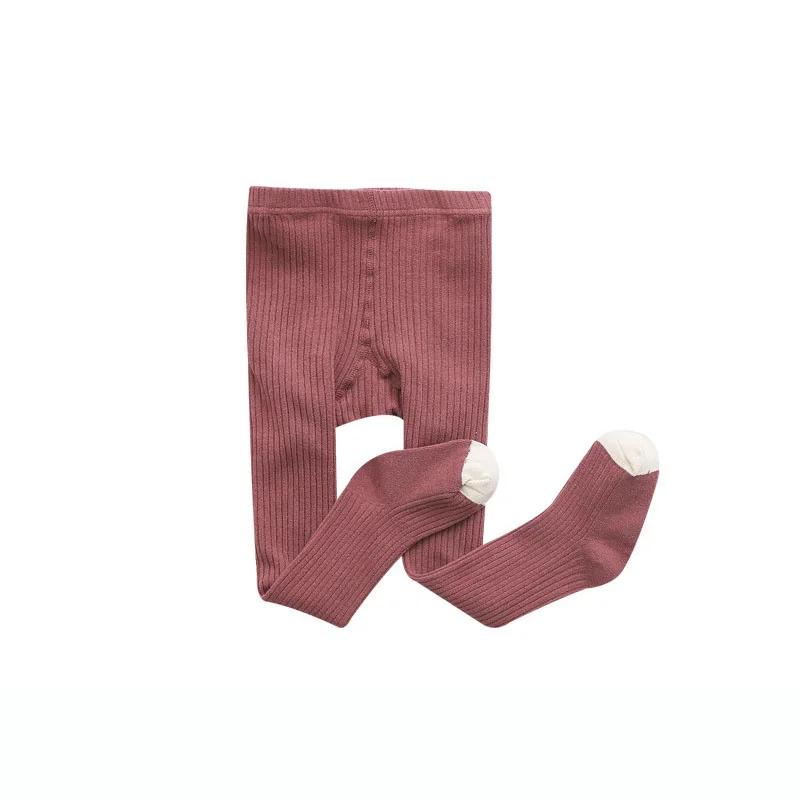 Girls Tights Children Baby Stockings Spring Autumn Tights Winter Warm Pantyhose Cotton Cute Candy Color 2024 Fall Clothes