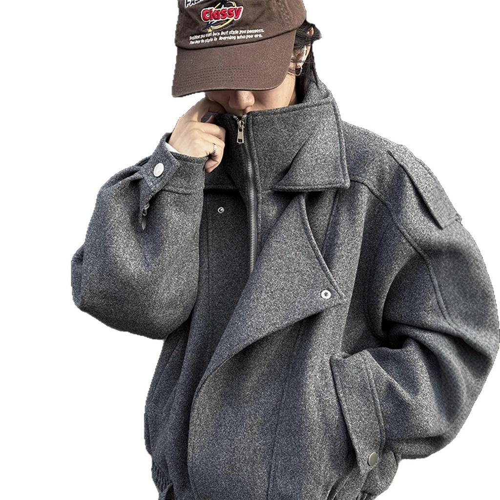 Men's Korean Style Deconstructed Wool Jacket - Autumn/Winter 2025 Collection